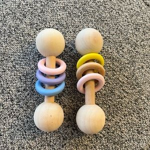 Montessori wooden toy/rattle for kids